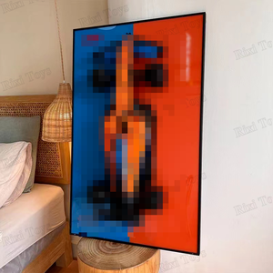 Cadre mural pour voiture de sport en blocs de construction, belle maison, possibilité de personnalisation, nombreux styles au choix - Product Image 2