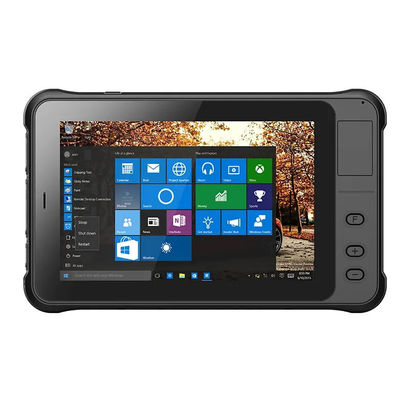 IP67 waterproof Z8350 Window10 4GB 64GB vehicle pc ruggedized 7inch tablet, rugged tablet 1000 nits