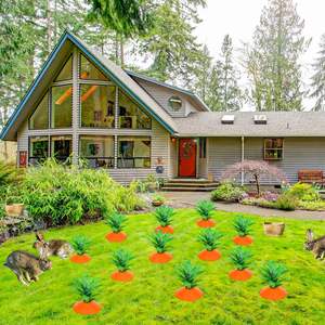 Décoration de carotte gonflable réaliste en 3D pour Pâques, best-seller transfrontalier, pour jardins et pelouses extérieurs, panneaux de vacances - Product Image 2