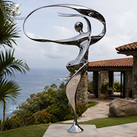 Escultura de Engranajes de Estilo Industrial, Instalación de Arte Geométrico de Acero Inoxidable para Exteriores, para Campus Corporativos, Oficinas, Parques, Plazas Públicas
