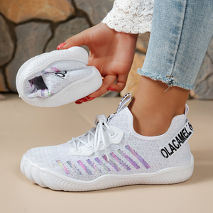 <span class=keywords><strong>Scarpe</strong></span> da Corsa Casual da Donna Nuove Arrivate Estive, Leggere e Traspiranti con Tomaia in Mesh, Allacciate, Antiscivolo, con Suola Morbida, <span class=keywords><strong>Scarpe</strong></span> Sportive - Product Image 4