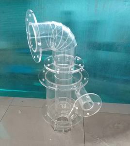 Support de tube rond transparent en acrylique avec base carrée pour l'affichage - Product Image 6