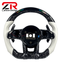 Volant sport personnalisé en fibre de carbone forgée avec LED améliorées pour Mercedes Benz W204 W205 W211 W212 W222 AMG GT GLE CLA