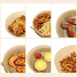 <span class=keywords><strong>Airfryer</strong></span> desechable de grado alimenticio, revestimiento de papel de pergamino, antiadherente, resistente a altas temperaturas, para hornear, color marrón, 50 Uds. - Product Image 6