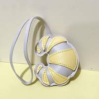 Patchs en cuir faits à la main kawaii Dessert Croissants porte-clés nourriture créative suspendus ornement filles sac breloque mode pendentifs cadeau