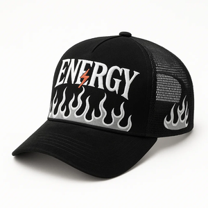 Hot Bán Da Lộn Trucker Lưới Hat Cho Nam Giới Phụ Nữ Có Thể Điều Chỉnh Ngoài Trời Tùy Chỉnh Thêu Logo <span class=keywords><strong>5</strong></span> Bảng Điều Chỉnh Một Khung Lưới Mũ - Product Image 1