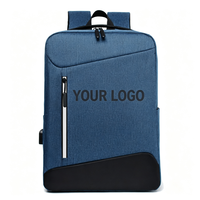 Sac à dos d'affaires personnalisé avec logo d'entreprise, grande capacité, sac à dos pour ordinateur portable avec port USB, pour promotion d'entreprise, cadeau