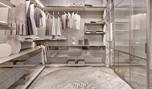 YK personalizzato bianco moderno MDF camera da letto cabina <span class=keywords><strong>armadio</strong></span> della ragazza con porta scorrevole in vetro chiudibile a chiave e durevole - Product Image 2