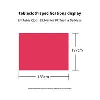 Nappe jetable en plastique imprimée minimaliste, couleur unie, film d'aluminium imprimé PE, housse de table 2026, anti-huile, vente en gros