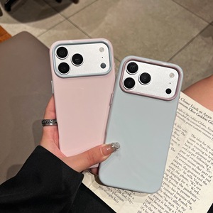เคสโทรศัพท์สีหวานครีมมาการองแบบตัดสี สำหรับ iPhone 18 17 16 15 14 13 12 11 Pro Max ป้องกันแรงกระแทก ผลิตจาก TPU นิ่ม - Product Image 3