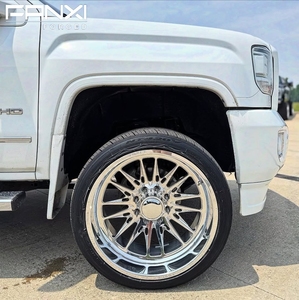 Jantes <span class=keywords><strong>de</strong></span> camion FANXI 22x12 22x14 24x12 24x14 26x16 avec capuchons flottants personnalisés, forgées, 4x4 tout-terrain, 8x170 8x180 8x6.5 6x5.5, polies - Product Image 3