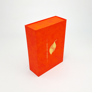 Custom Orange Luxury Cardboard Paper <b>Gift</b> <b>Box</b> Rigid UV Advantage Packaging Sponge Liner Foil Specifications Customizable Shape - Product Image 3