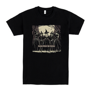 Camiseta negra con diseño de bruja para niñas, tema de Halloween - Product Image 2