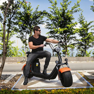 Livraison directe, scooter électrique Citycoco, pneus larges, 2 roues, pousse-pousse, batterie au lithium 250W, moteur sans balais, frein à disque numérique, roue large - Product Image 3