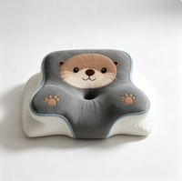 Oreiller cervical OEM en mousse à mémoire de forme, motifs papillon, loutre, corgi, lapin, couleur et logo personnalisables, échantillon disponible, oreiller de sommeil, vente en gros
