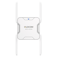 Repetidor de señal WiFi QLOCOM, amplificador de señal WiFi de largo alcance, repetidor WLAN de 1200 Mbps, 11AC, doble banda, 2.4G 5G