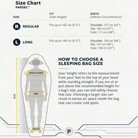 Sac de couchage en duvet hydrophobe, ultraléger, imperméable, pour le camping en plein air, sac de couchage de type momie, 800FP duvet de canard
