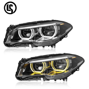 Nouvel ensemble de phares LED 12V pour Série 5 M5 11-17, double couleur œil de bœuf 6000K, blanc et jaune, technologie LED DRL, lumineux et économe en énergie - Product Image 4