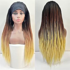 Promotion : Nouvelles Perruques en Soie Glacée, Tresses à Trois Brins, Perruques <span class=keywords><strong>Dreadlocks</strong></span> en Fibre Haute Température, Accessoires de Coiffure - Product Image 2