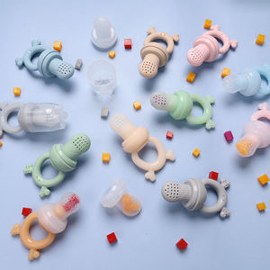 Sucette en silicone pour bébé, forme de sucette, qualité alimentaire, pour l'alimentation complémentaire de 0 à 24 mois - Product Image 1