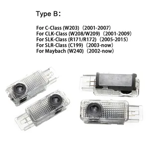 Cho Mercedes Benz Cla E C CLS CLK SLK <span class=keywords><strong>SLR</strong></span> Class MAYBACH c207 A207 c218 w203 w208 r171 C199 W240 <span class=keywords><strong>Led</strong></span> xe cửa chào đón ánh sáng - Product Image 4