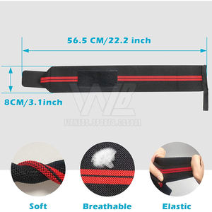 Empuñaduras de levantamiento de pesas de neopreno Ganchos de extracción suaves con muñequeras Correas para entrenamiento de gimnasia y entrenamiento - Product Image 3