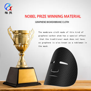 <span class=keywords><strong>Masque</strong></span> facial en tissu noir en graphène Y118, conducteur de micro-courant, nettoyant les pigments, la poussière, les points noirs, matériau de substrat - Product Image 4