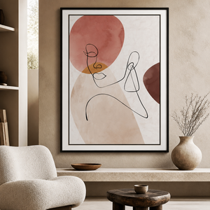 Quadro su Tela Moderno Minimalista con Linea Unica, Arte Astratta Figura Femminile <span class=keywords><strong>per</strong></span> Casa e Hotel - Product Image 2