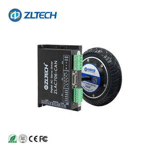 बिल्ट-इन-एन्कोडर 8 इंच 5nm 36/48v 350w 400 आरपीएम 1024 तार 100 किलोग्राम भार ब्रशलेस डीसी सर्वो इलेक्ट्रिक व्हील हब मोटर - Product Image 3