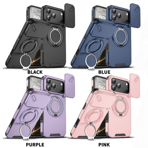 Étui de protection robuste et magnétique premium avec cache coulissant pour objectif d'appareil photo pour <span class=keywords><strong>iPhone</strong></span> 17 16 15 14 13 <span class=keywords><strong>Pro</strong></span> Max Plus - Product Image 1