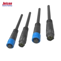 Industrial IP67 M12 Conector Macho Hembra Circular Enchufe Multiplicar Pin Cable M12 Conector a prueba de agua