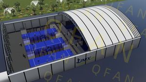 Cancha de Pádel con Techo APEX, Carpa para Cancha de Pádel de Fábrica China - Product Image 3