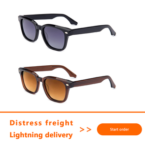 Tendencias de Moda, Listos para Enviar, Lentes de Sol Ovalados, Protección UV, Montura Gruesa de Acetato Vintage, Gafas de Sol de Diseñador - Product Image 3