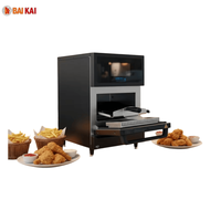 Four à convection électrique commercial sans ventilation avec commande tactile et écran LED pour la cuisson de gâteaux dans les restaurants, hôtels et cafés