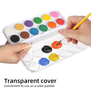Ensemble de peinture <span class=keywords><strong>aquarelle</strong></span> pour enfants en vrac Peinture <span class=keywords><strong>aquarelle</strong></span> lavable en 12 couleurs Idéal amusant et outil d'apprentissage pour K - Product Image 5