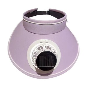 Chapeau d'été à énergie solaire de protection <span class=keywords><strong>UV</strong></span> pour femmes avec large bord et ventilateur rechargeable Sports Travel Outdoor Casual Wear Visor - Product Image 6