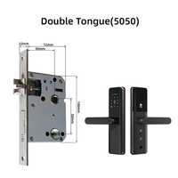 Serrure de porte intelligente numérique électrique Volibel X12 en alliage d'aluminium avec carte RFID, empreinte digitale, mot de passe, application Tuya/Ttlock, carte mémoire cloud