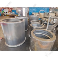 Panier de tamisage sous pression en acier inoxydable SS304, pièce de rechange pour système de tamisage de pulpe, tamis rotatif pour machines de papeterie