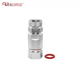 Connecteur mâle N <span class=keywords><strong>à</strong></span> <span class=keywords><strong>pince</strong></span> <span class=keywords><strong>pour</strong></span> <span class=keywords><strong>câble</strong></span> ondulé de 1/2 pouce, fiche coaxiale RF sans soudure avec écrou de fixation, approvisionnement en vrac - Product Image 2