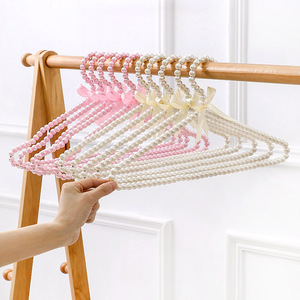 Cintres en <span class=keywords><strong>Plastique</strong></span> <span class=keywords><strong>Rose</strong></span> Perles pour Femmes - Product Image 3