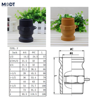 Tuyau d'irrigation en PP Camlock Tube d'alimentation en eau agricole DN63mm Tubes en plastique goutte à goutte flexibles à haute pression en polyéthylène