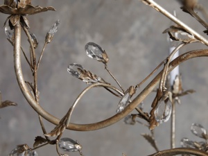 Mỹ sang trọng thanh lịch bạc lá Đèn chùm pha lê cho trang trí nội thất phòng khách phòng ngủ khách sạn - Product Image 4