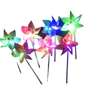 Colorful LED LED windmill led lights windmill windmill toy frozen led light up musical inflatable wand