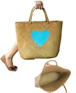 Sac de plage tendance en jonc de mer tressé, style japonais et coréen, sac à main pour femme pour la mode estivale - Product Image 1