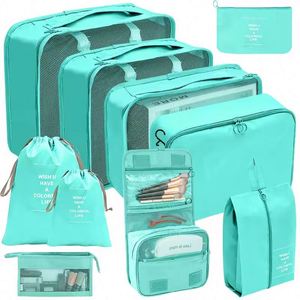 Free Sample <b>Folding</b> 10pcs Set Washing Cosmetic <b>Bag</b> Clothes Shoes Digital Storage <b>Bag</b> Beam Mouth Luggage Travel <b>Bag</b> - Product Image 3
