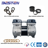 Compresseur d'air à piston 12V sans huile avec composants de noyau de générateur d'oxygène 15L y compris moteur et roulement