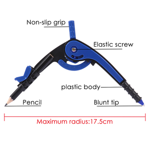 Foska Hot Bán Thẻ Vỉ Chuyên Nghiệp Toán Học Sinh Viên Đầy Màu Sắc Nhựa Compass Divider Với Bút Chì Vẽ Công Cụ Cho Các Trường Học - Product Image 3