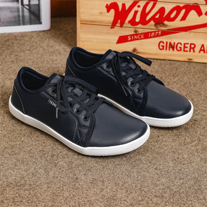 Chaussures pour hommes, chaussures larges pour hommes, chaussures minimalistes en cuir fendu, chaussures décontractées respirantes et confortables, chaussures marron, baskets de marche - Product Image 3