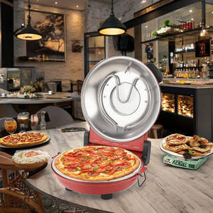 Multifunctionele mini 12 inch rode mechanische elektrische pizzaoven voor huishoudelijk gebruik - Product Image 4