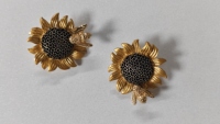 Breloques de chaussures et accessoires de décoration pour chaussures en alliage de zinc écologiques pour femmes, motif tournesol, 30 mm, 9 g, par Serene Joy